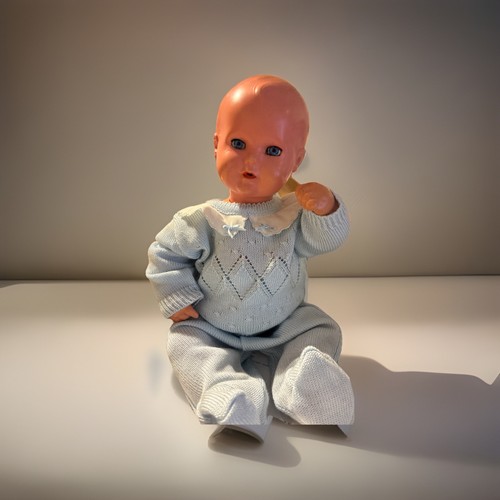 Vintage schildkröt baby puppe - baby,