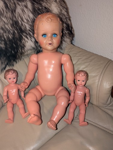 Vintage puppen 2 - 3x,