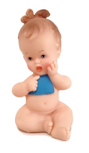Quietschpuppe baby 13cm - quietschpuppe,,